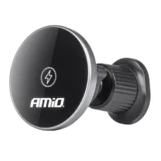AMIO 03773 — Uchwyt do samochodu na telefon z ładowarką indukcyjną do kratki My Mag 15W AMIO-...