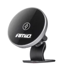 AMIO 03774 — Uchwyt do samochodu na telefon z ładowarką indukcyjną na deskę kokpit My Mag 15W...