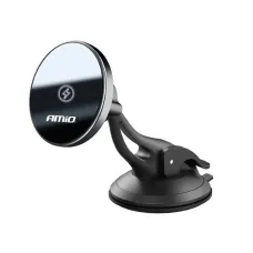 AMIO 03775 — Uchwyt do samochodu na telefon z ładowarką indukcyjną na szybę kokpit My Mag 15W...