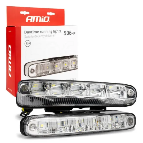 Światła do jazdy dziennej AMiO DRL 506 HP AMIO-01522