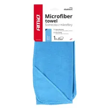 AMIO 03733 — Ściereczka mikrofibra do mycia czyszczenia szyb okien luster 60x40 cm AMIO-03733