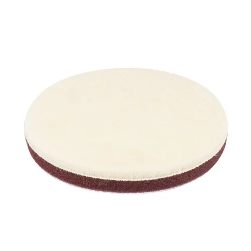 Pad polerski wełniany futro polerskie hard twardy na rzep 125 mm AMiO-03706