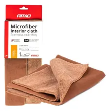 AMIO 03982 — Mikrofibra ścierka 2w1 do czyszczenia wnętrza samochodu i ekranów  30x30 cm 500g...