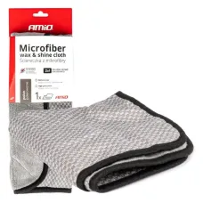 AMIO 03976 — Mikrofibra ścierka 2w1 do polerowania i nabłyszczania samochodu 40x40 cm 600 g A...