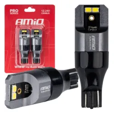 AMIO 03578 — Żarówki LED CANBUS PRO T15 W16W 4x2016 SMD białe 12V 24V AMIO-03578