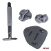 Teleskopowa myjka szczotka do szyb okien luster 24-40 cm AMIO-02611