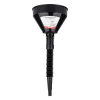 Lejek elastyczny czarny uniwersalny z sitkiem do paliwa cieczy wody 16 cm AMIO-04038