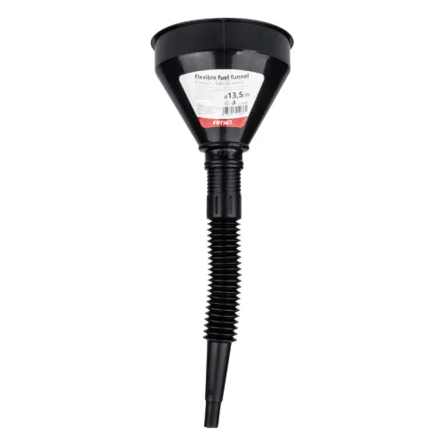 Lejek elastyczny czarny uniwersalny z sitkiem do paliwa cieczy wody 13,5 cm AMIO-04036
