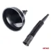 Lejek elastyczny czarny uniwersalny z sitkiem do paliwa cieczy wody 13,5 cm AMIO-04036