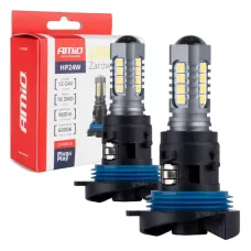 AMIO 02803 — Żarówki LED CANBUS 3030 18SMD HP24W White 12V 24V AMIO-02803