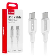 AMIO 03921 — Kabel do ładowania USB-C - USB-C 60W 200cm FullLINK AMIO-03921