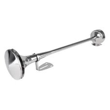 AMIO 04078 — Klakson fanfara pneumatyczna sygnał dźwiękowy chrom 620mm niski ton AMIO-04078