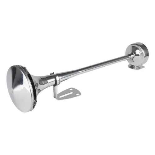 Klakson fanfara sygnał dźwiękowy chrom 520 mm 12V 24V HighTone AMIO-04077