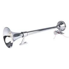 AMIO 04076 — Klakson fanfara sygnał dźwiękowy chrom 640 mm 12V 24V AMIO-04076