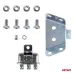 Klakson sygnał dźwiękowy komplet 2 szt. czerwone 125 mm 12V AMIO-04075