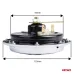 Klakson sygnał dźwiękowy chrom 125 mm 12V AMIO-04074