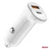 Ładowarka samochodowa USB-A+ USB-C 20W AMIO-03875
