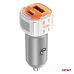 Ładowarka samochodowa USB-A+ USB-C 38W AMIO-03883