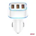 Ładowarka samochodowa 3x USB-A 30W AMIO-03889