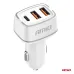 Ładowarka samochodowa 2x USB-A + USB-C 32W AMIO-03890