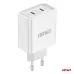 Ładowarka sieciowa 230V 2x USB-C 40W AMIO-03892