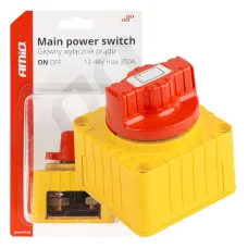 AMIO 03839 — Wyłącznik odłącznik prądu hebel akumulatora 12V - 48V max 300A AMIO-03839