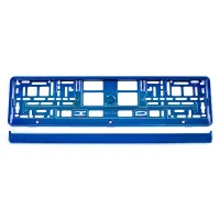 Ramka tablicy rejestracyjnej metalizowana niebieska AMIO-03174