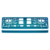 Ramka tablicy rejestracyjnej metalizowana turkusowa AMIO-03177