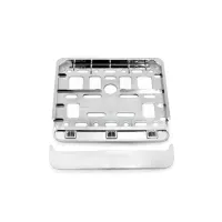 Ramka tablicy rejestracyjnej chrom skuter motorower AMIO-01168