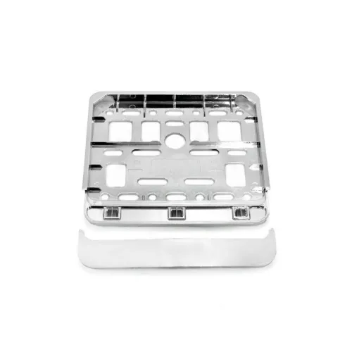 Ramka tablicy rejestracyjnej chrom skuter motorower AMIO-01168