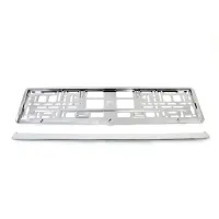 Ramka tablicy rejestracyjnej srebrna metalizowana AMIO-01170