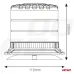 Lampa ostrzegawcza błyskowa kogut LED W30M 12V 24V AMIO-04111