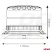 Lampa ostrzegawcza błyskowa kogut LED W29M 12V 24V AMIO-04110