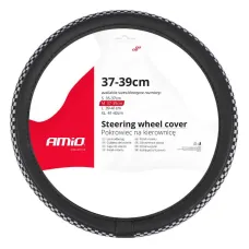AMIO 04170 — Pokrowiec nakładka na kierownicę samochodową SWC-60-M 37-39cm AMIO-04170