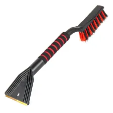 TOM-PAR T09848 — Szczotka zmiotka skrobaczka do szyb śniegu lodu mosiężna NICE TOUCH NT 50 cm