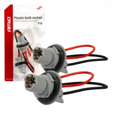 AMIO 03049 — Gniazdo kostka oprawka żarówki T15 W16W W5W AMIO-03049