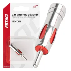 AMIO 03965 — Adapter antenowy redukcja wtyk ISO DIN prosty AMIO-03965