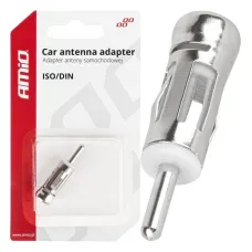 AMIO 03966 — Adapter antenowy redukcja wtyk ISO DIN prosty AMIO-03966