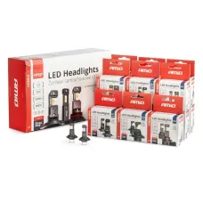 AMIO 04120 — Żarówki samochodowe LED seria HYBRID H1 H3 H4 H7 HB3 HB4 6000K Canbus 16 kpl. AM...