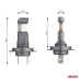 Żarówki samochodowe LED seria HYBRID H7 H18 6000K Canbus 60W AMIO-04115