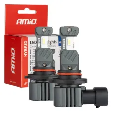 AMIO 04119 — Żarówki samochodowe LED seria HYBRID HIR2 6000K Canbus 60W AMIO-04119