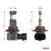 Żarówki samochodowe LED seria HYBRID HIR2 6000K Canbus 60W AMIO-04119