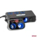Rozdzielacz rozgałęźnik gniazda zapalniczki 2x USB 1x USB-C 12V 24V + woltomierz AMIO-04173