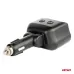Rozdzielacz rozgałęźnik gniazda zapalniczki 2x USB 1x USB-C 12V 24V + woltomierz AMIO-04173