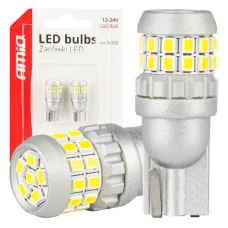 AMIO 04233 — Żarówki LED CANBUS T10 W5W 30SMD 2016 White 12V 24V AMIO-04233