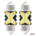 Żarówki LED CANBUS Festoon C5W 12SMD 2016 31mm White 12V 24V AMIO-04235