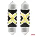 Żarówki LED CANBUS Festoon C5W 12SMD 2016 36mm White 12V 24V AMIO-04236