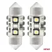 Żarówki LED CANBUS Festoon C5W 2SMD 3838 31mm White 12V 24V AMIO-04247