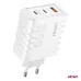 Ładowarka sieciowa Quick Charge 65W USB-A + 2x USB-C AMIO-04289