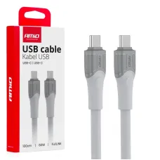 AMIO 04291 — Kabel do ładowania USB-C USB-C 60W 100cm FullLINK transmisja danych AMIO-04291